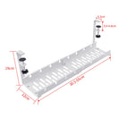 Under Desk Cable Management Organiser Tray Cord Holder Storage Office Home Rack White - NZHomeware