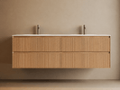 Cavon 1500mm Plywood Light Oak Wall Hung Vanity - NZHomeware