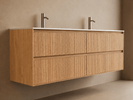 Cavon 1500mm Plywood Light Oak Wall Hung Vanity - NZHomeware