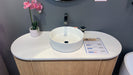 Sample Sale-Mora 1200X520X450mm Plywood Light Oak Fluted Racetrack-Shaped Vanity With Flat Top - NZHomeware