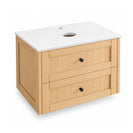 750mm Wall Hung Vanity Light Oak Plywood Bathroom - NZHomeware
