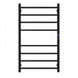 W600 × H1000 × D110mm Square Matt Black Electric Heated Towel Rack With Timer 8 Bars - NZHomeware