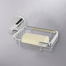 Wall Mounted Euro Pin Lever Round Chrome Soap Holder Stainless Steel - NZHomeware