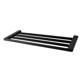 Wall Mounted Towel Shelf And Rail Combination Chrome For Hotel Bathroom Storage - NZHomeware