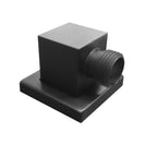 Water Inlet Shower Head Wall Elbow Square Brass Connector Connection Water Hose Inlet Matt Black - NZHomeware