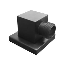 Water Inlet Shower Head Wall Elbow Square Brass Connector Connection Water Hose Inlet Matt Black - NZHomeware