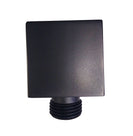 Water Inlet Shower Head Wall Elbow Square Brass Connector Connection Water Hose Inlet Matt Black - NZHomeware
