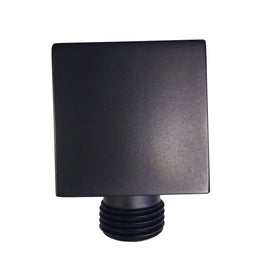 Water Inlet Shower Head Wall Elbow Square Brass Connector Connection Water Hose Inlet Matt Black - NZHomeware