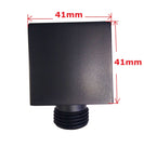 Water Inlet Shower Head Wall Elbow Square Brass Connector Connection Water Hose Inlet Matt Black - NZHomeware