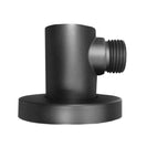 Water Inlet Shower Wall Elbow Round Brass Connector Connection Water Hose Inlet Matt Black - NZHomeware