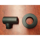 Water Inlet Shower Wall Elbow Round Brass Connector Connection Water Hose Inlet Matt Black - NZHomeware