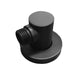 Water Inlet Shower Wall Elbow Round Brass Connector Connection Water Hose Inlet Matt Black - NZHomeware