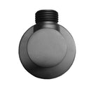 Water Inlet Shower Wall Elbow Round Brass Connector Connection Water Hose Inlet Matt Black - NZHomeware