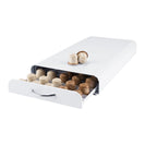 White Coffee Pod Capsules Storage Rack 50 Pods Holder Organizer Drawer Dispenser - NZHomeware