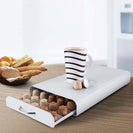 White Coffee Pod Capsules Storage Rack 50 Pods Holder Organizer Drawer Dispenser - NZHomeware
