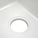 White Granite Quartz Stone Kitchen/Laundry Sink Single Bowl Top/Under Mount 422*422*203mm - NZHomeware