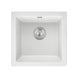 White Granite Quartz Stone Kitchen/Laundry Sink Single Bowl Top/Under Mount 422*422*203mm - NZHomeware
