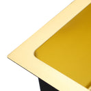 Yellow Gold Stainless Steel Kitchen Sink 440x440mm, Top/Undermount, Corrosion Resistant - NZHomeware