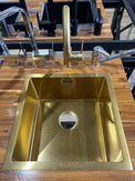 Yellow Gold Stainless Steel Kitchen Sink 440x440mm, Top/Undermount, Corrosion Resistant - NZHomeware