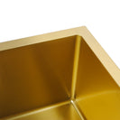 Yellow Gold Stainless Steel Kitchen Sink 440x440mm, Top/Undermount, Corrosion Resistant - NZHomeware
