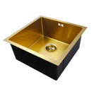 Yellow Gold Stainless Steel Kitchen Sink 440x440mm, Top/Undermount, Corrosion Resistant - NZHomeware