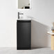 YOLO 400X250X850MM PLYWOOD FLOOR STANDING VANITY - BLACK WITH CERAMIC TOP - NZHomeware