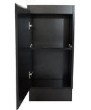 YOLO 400X250X850MM PLYWOOD FLOOR STANDING VANITY - BLACK WITH CERAMIC TOP - NZHomeware