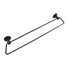 Zevi 600mm Self Adhesive Black Double Towel Rail Stainless Steel 304 Wall Mounted Drill Free - NZHomeware