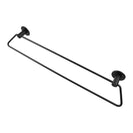 Zevi 600mm Self Adhesive Black Double Towel Rail Stainless Steel 304 Wall Mounted Drill Free - NZHomeware