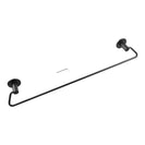 Zevi 600mm Self Adhesive Black Single Towel Rail Stainless Steel 304 Wall Mounted Drill Free - NZHomeware