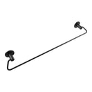 Zevi 600mm Self Adhesive Black Single Towel Rail Stainless Steel 304 Wall Mounted Drill Free - NZHomeware