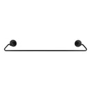 Zevi 600mm Self Adhesive Black Single Towel Rail Stainless Steel 304 Wall Mounted Drill Free - NZHomeware