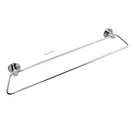 Zevi 600mm Self Adhesive Chrome Double Towel Rail Stainless Steel 304 Wall Mounted Drill Free - NZHomeware