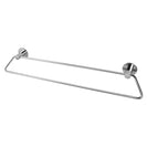 Zevi 600mm Self Adhesive Chrome Double Towel Rail Stainless Steel 304 Wall Mounted Drill Free - NZHomeware