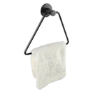 Zevi Self Adhesive Round Black Hand Towel Holder 304 Stainless Steel Drill Free - NZHomeware