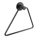 Zevi Self Adhesive Round Black Hand Towel Holder 304 Stainless Steel Drill Free - NZHomeware