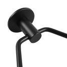 Zevi Self Adhesive Round Black Hand Towel Holder 304 Stainless Steel Drill Free - NZHomeware