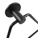 Zevi Self Adhesive Round Black Hand Towel Holder 304 Stainless Steel Drill Free - NZHomeware