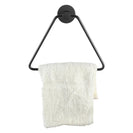 Zevi Self Adhesive Round Black Hand Towel Holder 304 Stainless Steel Drill Free - NZHomeware