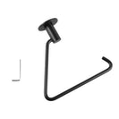Zevi Self Adhesive Round Black Toilet Paper Roll Holder 304 Stainless Steel Drill Free - NZHomeware