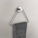 Zevi Self Adhesive Round Chrome Hand Towel Holder 304 Stainless Steel Drill Free - NZHomeware