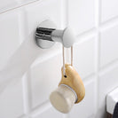Zevi Self Adhesive Round Chrome Robe Hook 304 Stainless Steel Wall Mounted Drill Free - NZHomeware