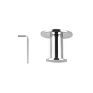 Zevi Self Adhesive Round Chrome Robe Hook 304 Stainless Steel Wall Mounted Drill Free - NZHomeware