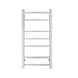 800Hx400Wx120D mm Square Chrome Electric Heated Towel Rail 7 Bars - NZHomeware