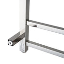 800Hx400Wx120D mm Square Chrome Electric Heated Towel Rail 7 Bars - NZHomeware