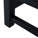 800Hx400Wx120D mm Square Matte Black Electric Heated Towel Rail 7 Bars - NZHomeware