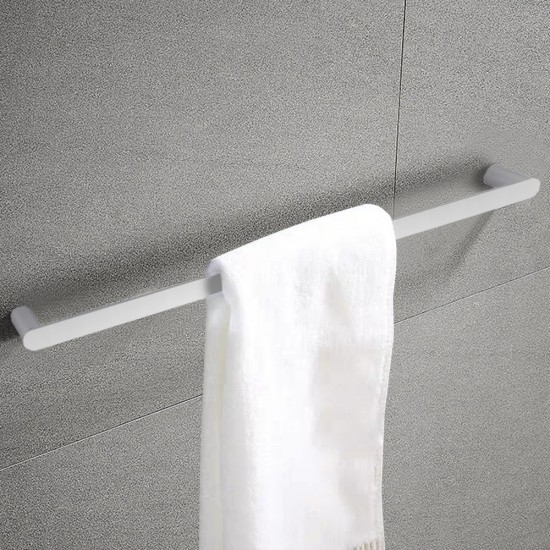 600mm Rumia Chrome Single Towel Rail Stainless Steel 304 Wall Mounted