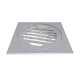 100x100mm Square Chrome Brass Floor Waste Shower Grate Drain Outlet 80mm