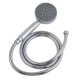 Chrome 5 Function Round ABS Hand Held Shower With 1.5m Water Hose